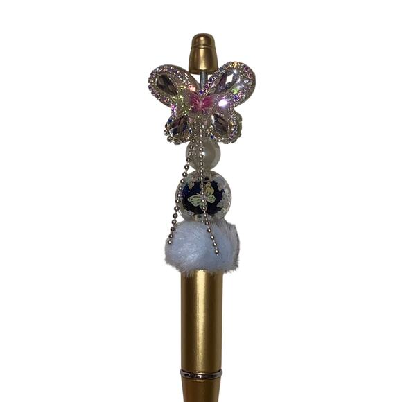 Gorgeous Custom Made Butterfly Pen - Picture 1 of 5